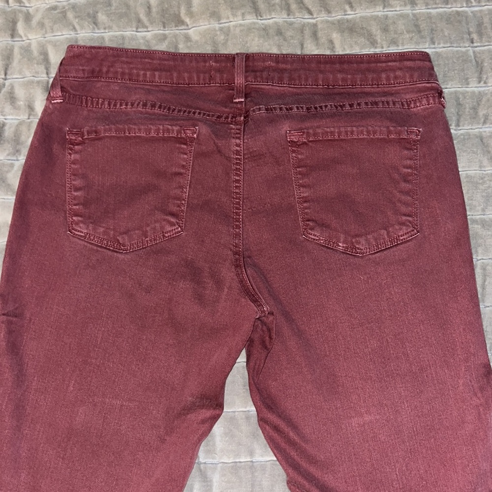 Just Black Dean Skinny jeans burgundy color size 31P - Picture 5 of 5